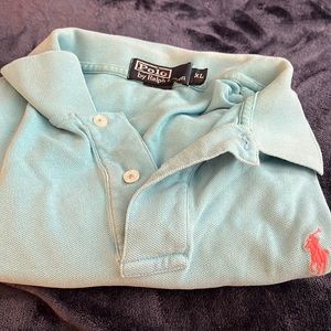 Polo ralph lauren polo gorgeous xl no issues.. powder blue cheap!!